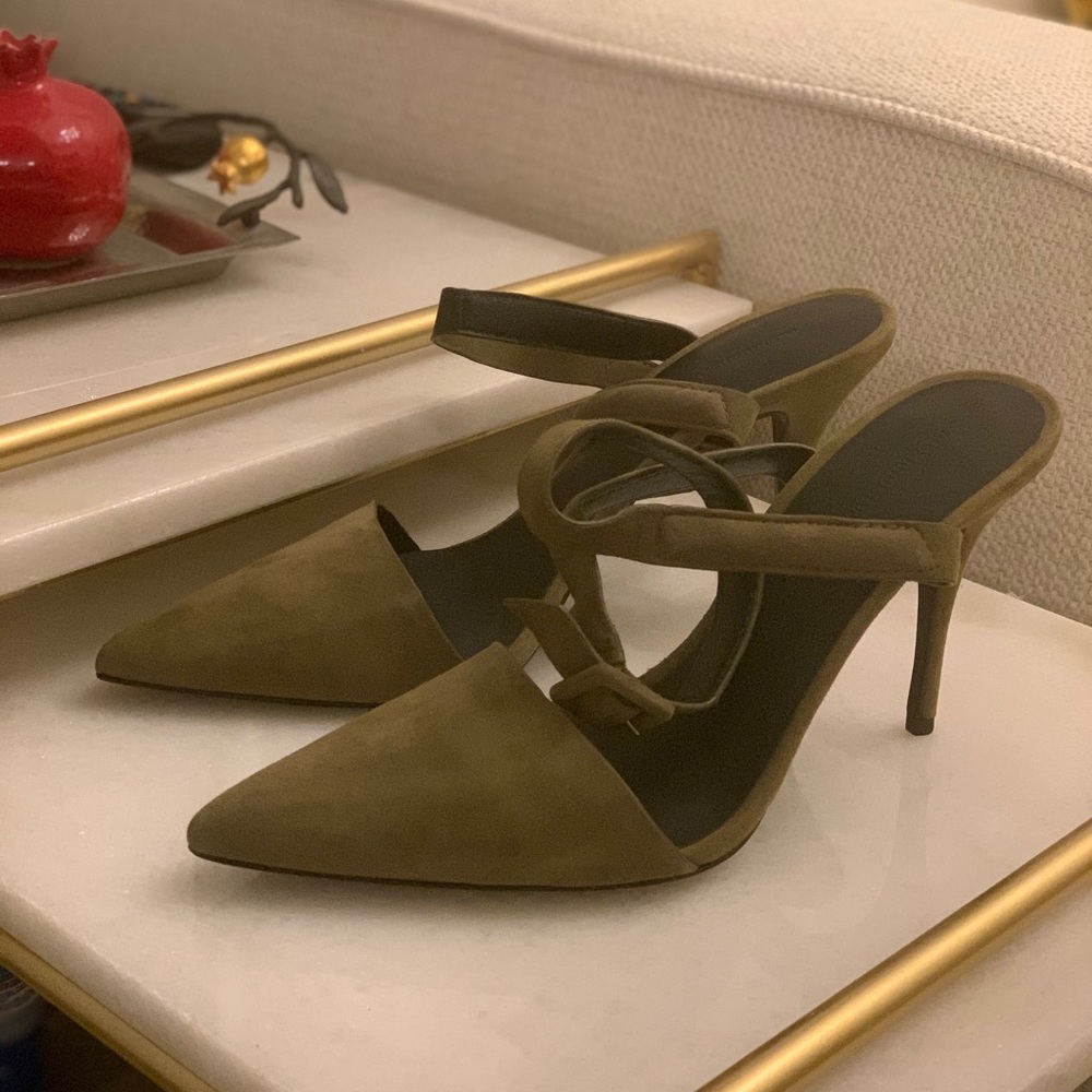 Alexander Wang Lovisa Suede Sandal Heel